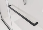 CERANO - Sprchová zástena Walk-in Medin Ľ/P - 8 mm - čierna matná, transparentné sklo - 120x195 - dvojdielna posuvná CER-478009
