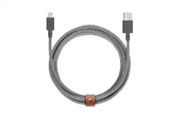 Native Union Belt Cable XL USB-A - Lightning 3m zebra (BELT-KV-L-ZEB-3)