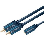 ClickTronic HQ OFC Y redukcia Jack 3,5mm - 2x Cinch stereo, F/M, 10cm (4040849704932)