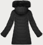 Čierna dámska bunda s kapucňou J Style (16M9121-392) odstíny černé M (38)