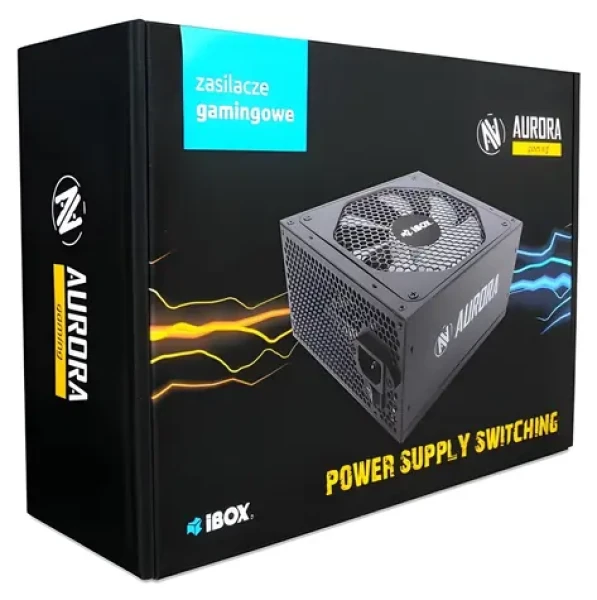 Ibox AURORA 700W čierna / Zdroj / ATX / 700 W / 20 +4 pin (ZIA700W14CMBOX)