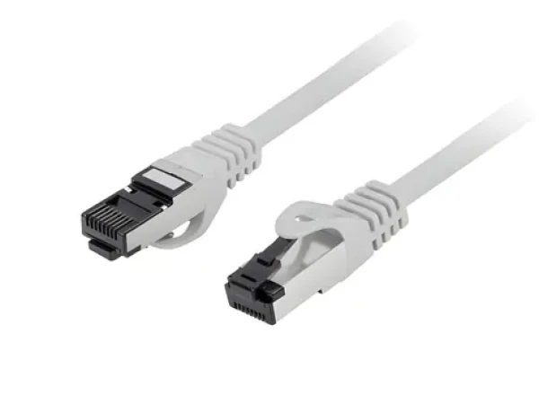 Lanberg CAT8.1 S/FTP 0,5 m šedá / Patch kábel / 40 Gb/s / LSZH / RJ-45 (PCF8-10CU-0050-S)
