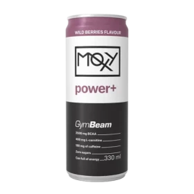 MOXY power+ Energetický nápoj 330 ml - GymBeam (lesné ovocie, 330 ml) (33457-8-wild-berries-330ml)