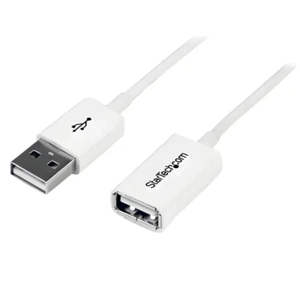 StarTech Predlžovací kábel USB-A biela / Predlžovací kábel / USB-A - USB-A / 480 Mbit/s / 3 m (USBEXTPAA3MW)