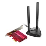 TP-link Archer TX3000E čierna / Wi-Fi 6 Bluetooth 5.0 PCIe Adaptér / 2.4GHz 574Mbps / 5GHz 2402Mbps / WiFI 6 / BT 5.0 (Archer TX3000E)