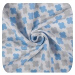 XKKO BMB Bambusová osuška Scandinavian Baby Blue Cross, 90x100,1ks