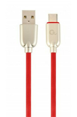 Gembird CC-USB2R-AMCM-1M-W USB-C kábel 1 m červená / USB 2.0 A (M) - USB-C (M) (CC-USB2R-AMCM-1M-R)