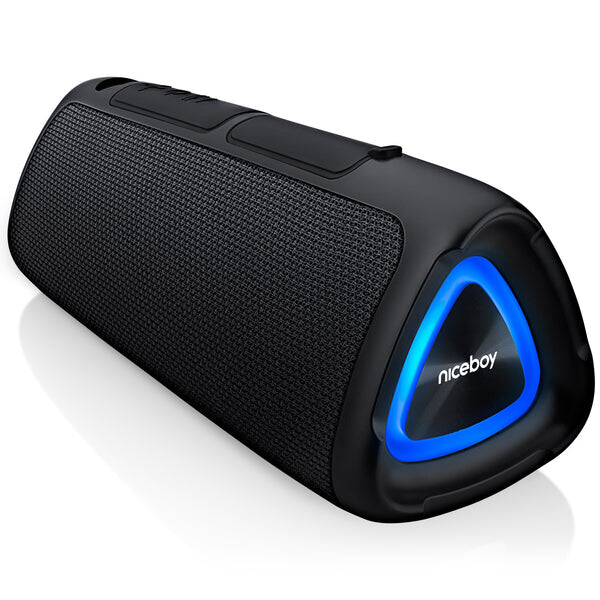 Niceboy RAZE Fusion čierna / Prenosný Bluetooth reproduktor / 10W / BT amp; USB-A amp; microSD amp; 3.5mm jack / IPX4 / 1200mAh (8594182427080)