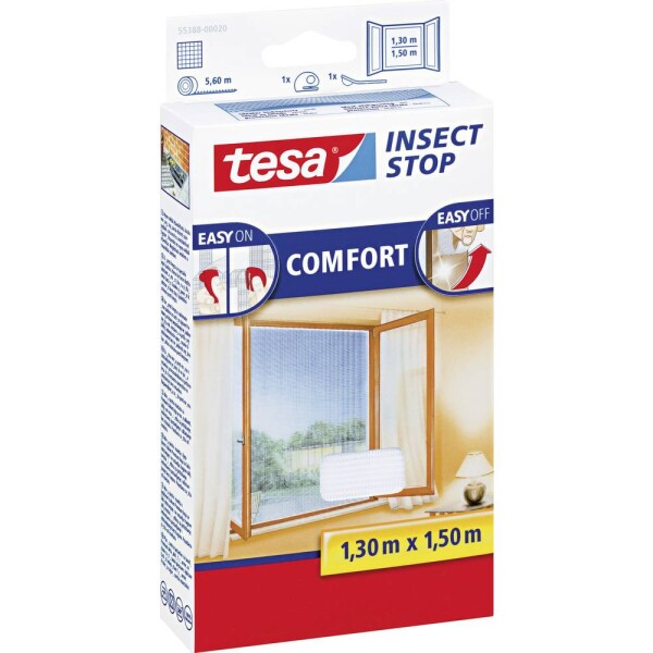 Tesa COMFORT 55388-00020-00 sieťka proti hmyzu (š x v) 1500 mm x 1300 mm biela 1 ks; 55388-00020-00