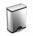 Simplehuman Odpadkový kôš na triedený odpad / 30 / 16 l / obdĺžnikový / matná oceľ / FPP (CW1830)