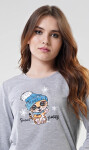 Dámske dlhé pyžamo Tiger grey - Vienetta XL