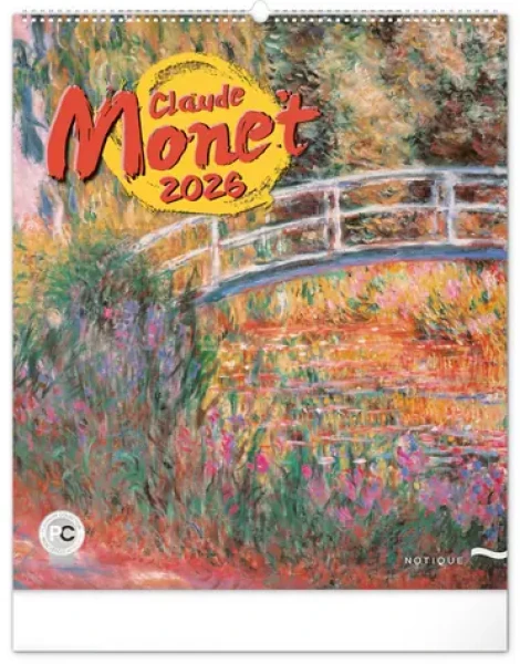 NOTIQUE Nástenný kalendár Claude Monet 2026 / 48 x 56 cm (PGN-35188-L)