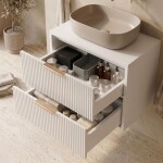 REA - Kúpeľňová skrinka pod umývadlo Mono 60cm White REA-M0402