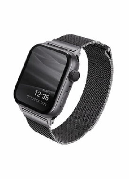 Uniq Dante Mesh Steel remienok pre Apple Watch 40 amp; 38mm - GRAPHITE (grafitová) (8886463675762)