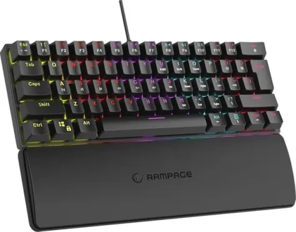 Rampage Plower K60 / Herná klávesnica / mechanická / RMP Blue Switch (PLOWER K60)