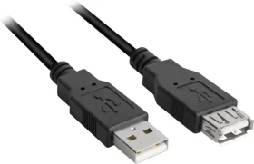 Sharkoon čierna / Predlžovací kábel / USB 2.0 AA / 2 m (4044951015412)