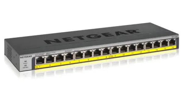 Netgear GS116PP-100EUS / Switch / 16x Gigabit PoE+ / 183 W (GS116PP-100EUS)