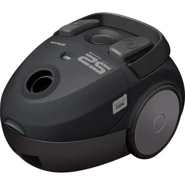 Sencor SVC 52BK-EUE3 čierna / Vreckový vysávač / 700 W / 1.5 l / 76 dB / 7.5 m rádius (8590669243518)
