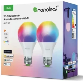 Nanoleaf Matter Wi-Fi A19 SMART RGB E27 (2 ks) / LED / E27 / 9W / 1100 lm / 2700-6500K (N7501B02-2A60E)