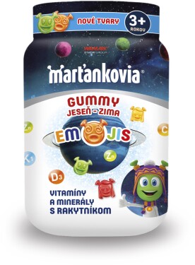 Marťankovia GUMMY JESEŇ - ZIMA EMOJIS 50 ks