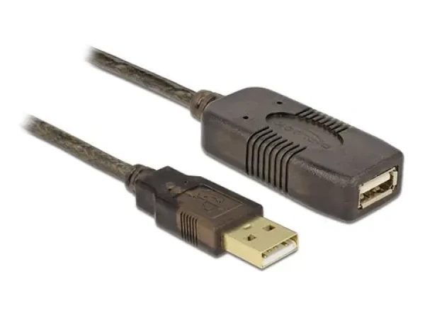 DeLock USB 2.0 predlžovací kábel - aktívny 15m čierna (82689)