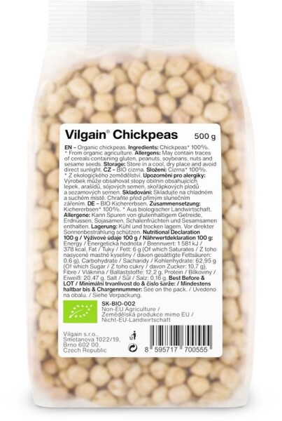 Vilgain Cícer BIO – 500 g