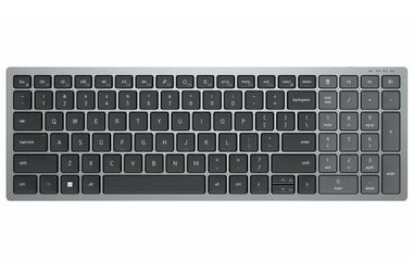 DELL KB-740 HU šedá / Bezdrôtová klávesnica / HU / QWERTZ / USB / Bluetooth (580-AKOV)