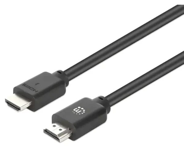 Manhattan HDMI 2.0 čierna / HDMI kábel / 1,5 m / 4K 60Hz / 18 Gbit / s / Ethernet / ARC (356640)