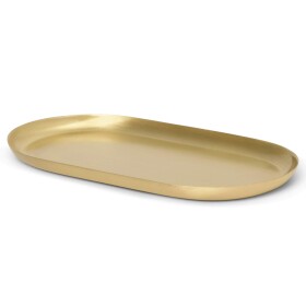 Ferm LIVING Kovová tácka Basho Brass Oval