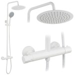 REA - Sprchová sada bez výtoku s termostatom Lungo White REA-P6731