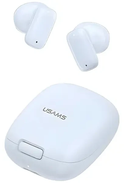 USAMS ID25 modrá / TWS bezdrôtové slúchadlá do uší / Bluetooth 5.3 / dotykové ovládanie / výdrž až 7 dní (BHUID03)