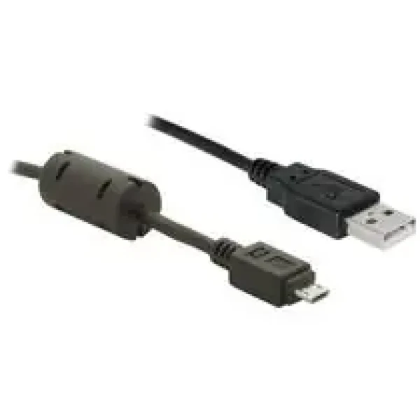 DeLock kábel USB 2.0 A samec gt; micro-USB B samec, ferit, dĺžka 1m (82299)
