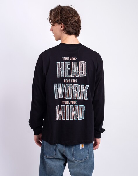 Carhartt WIP L/S Mind Your Head T-Shirt Black XL
