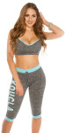 Trendy KouCla Workout Outfit neongreen L