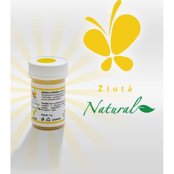 Farba v prášku Natural Line prírodná (žltá) 5 g - Vola colori - Vola colori