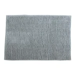 MSV Kúpeľňová predložka CHENILLE svetlo šedá / mikrovlákno / protišmyková / 40 x 60 cm