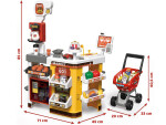 Mamido Veľký obchod supermarket cukráreň kaviareň + vozík príslušenstvo ZA4638