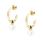 Morellato Pôvabné pozlátené náušnice 2v1 Perla SXU46