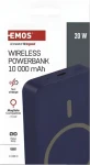 Emos WI 1046 modrá / Powerbanka / 10 000 mAh / bezdrôtové nabíjanie 20 W / USB-C