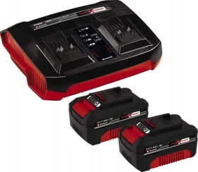 Einhell PXC Twincharger Kit 4512112 / Sada nabíjačka + akumulátory / 18V / 2x 4.0 Ah / Li- ION (4512112)