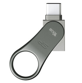 Silicon Power Mobile C80 Duálny USB flash disk 16GB / 16GB / USB-C / USB 3.0 / kovový (SP016GBUC3C80V1S)