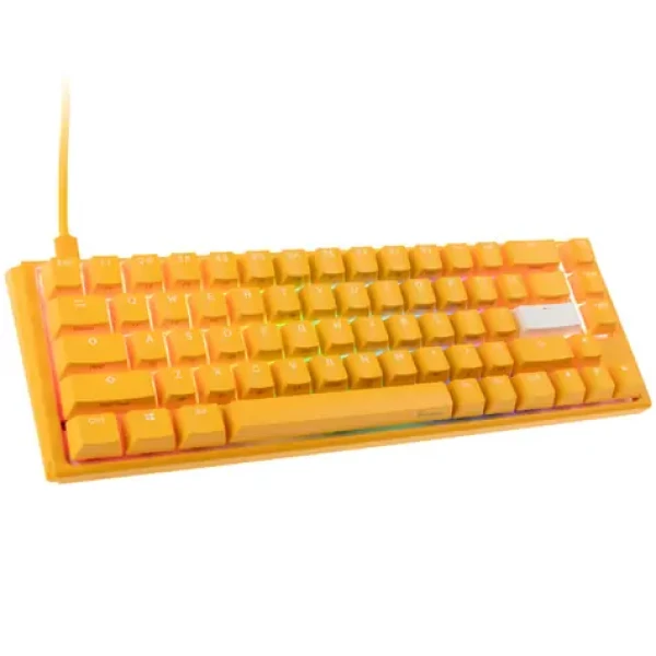Ducky One 3 Yellow Cherry MX-Black žltá / herná klávesnica / podsvietená / mechanická / drôtová USB-C / US (DKON2167ST-AUSPDYDYYYC1)