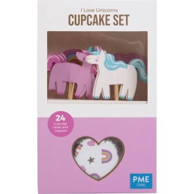 Sada cupcakes s jednorožcom, 24 ks - PME - PME