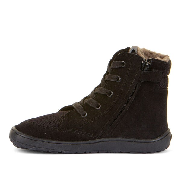 Detské zimné barefoot topánky TEX WOOL GROW Black, Froddo, G3160234-4, čierna - 32