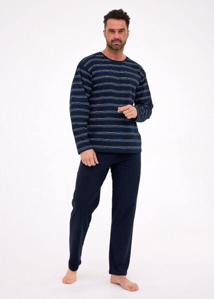Cornette Rôzne 138/55 dĺžka/r S-2XL pánske pyžamo tmavě modrá M