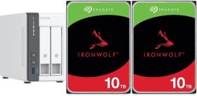 Qnap TS-216G + 2x Seagate IronWolf 10TB (ST10000VN000)