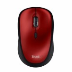 Trust YVI+ wireless mouse eco červená / bezdrôtová optická myš / 1600 DPI / 4 tlačidlá (24550-T)