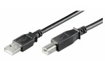 MicroConnect kábel USB2.0 A (M) - USB2.0 B (M) 1.8m čierna / 480Mbit/s (USBAB2B)