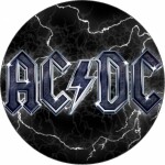 Jedlý papier logo AC/DC modré logo 19,5 cm - Pictu Hap - Pictu Hap