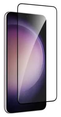 Puro Frame čierna / Ochranné sklo / Samsung Galaxy S25+ a S24+ / Temperované sklo
